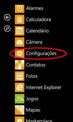 Configurações