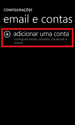 Adicionar conta